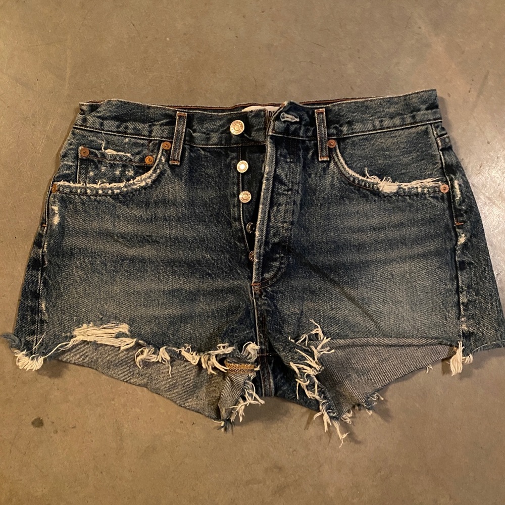 Agolde Parker denim shorts